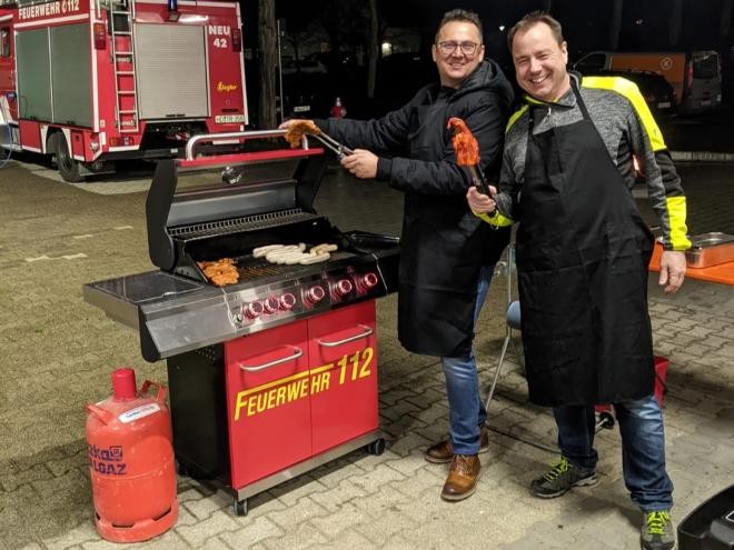 Baufortschritt der neuen Fahrzeughalle