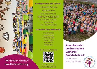 Flyer Förderverein Lußhardt-Schule 2024/2025