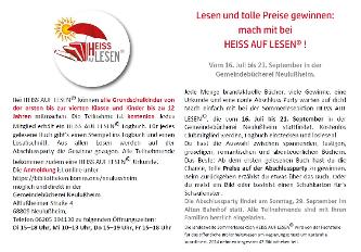 Abschlussparty und Preisvergabe - HEISS AUF LESEN© - Flyer